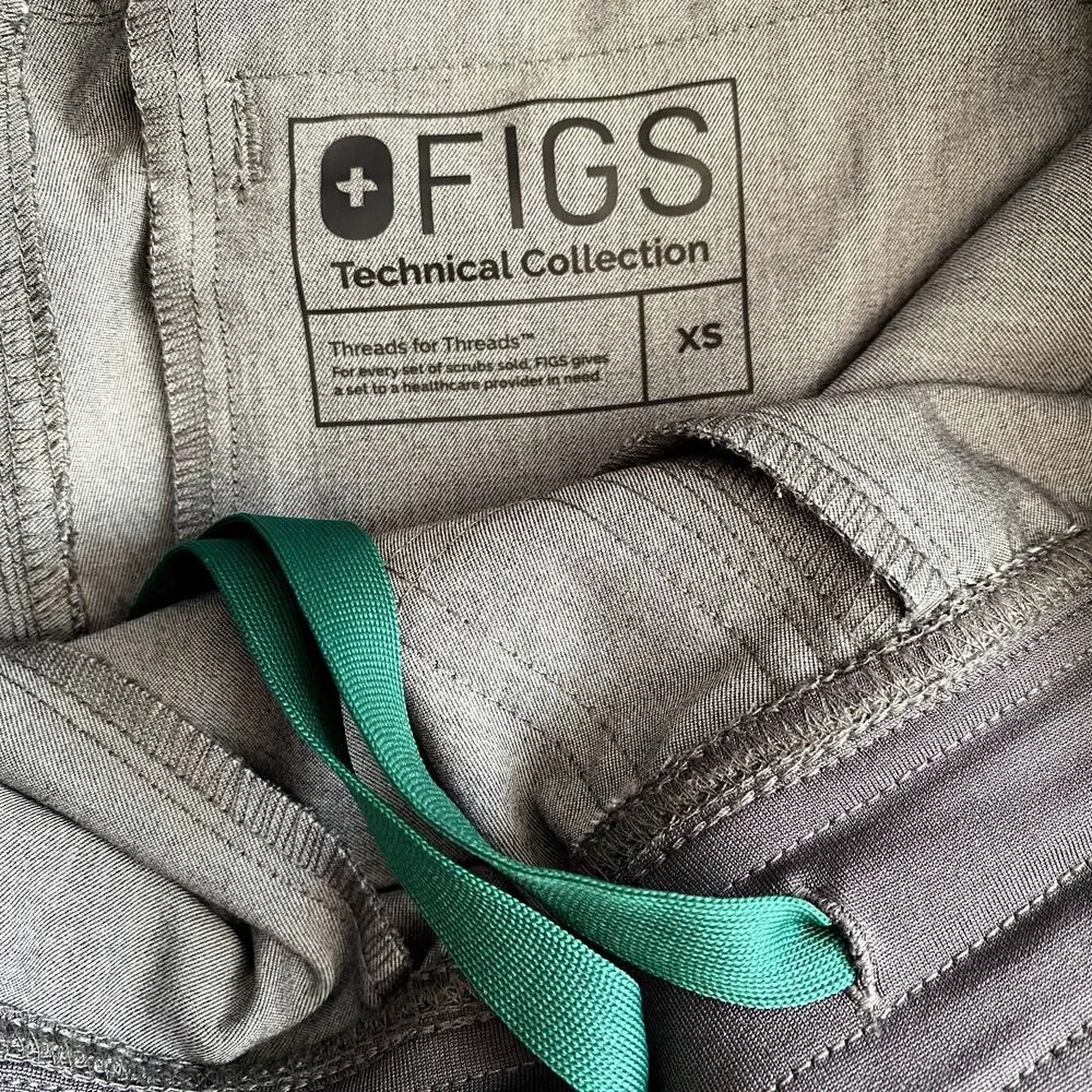 Figs Technical Collection Men's Axim Cargo Scrub Pants Charcoal‎ Gray Size XS